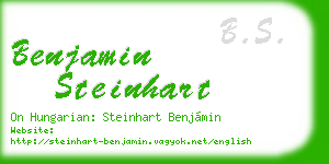 benjamin steinhart business card